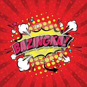 Bazinga! Comic Speech Bubble, Vector Eps 10.