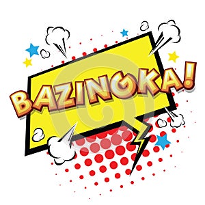 Bazinga! Comic Speech Bubble. Vector Eps 10