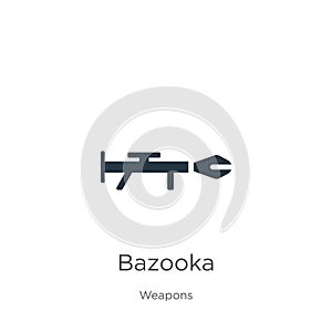 Bazooka icon vector. Trendy flat bazooka icon from weapons collection isolated on white background. Vector illustration can be