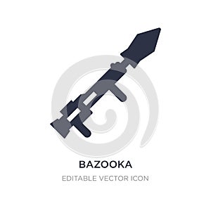 bazooka icon on white background. Simple element illustration from Weapons concept