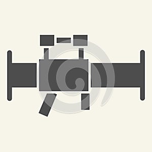 Bazooka solid icon. Rocket launcher vector illustration isolated on white. Weapon glyph style design, designed for web