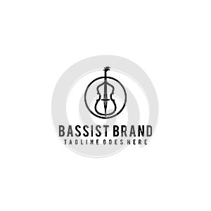 BB initial bassist logo design
