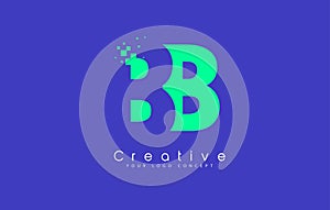 BB Letter Logo Design With Negative Space Concept. photo