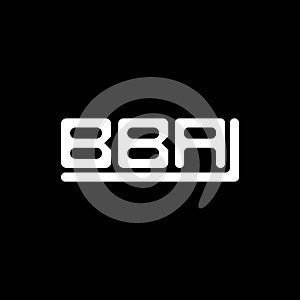 BBA letter logo creative design with vector graphic, BBA