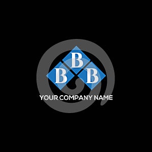 BBB letter logo design on BLACK background. BBB creative initials letter logo concept. BBB letter design