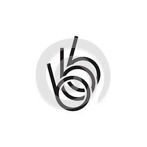 BBB or 666 logo design concept photo