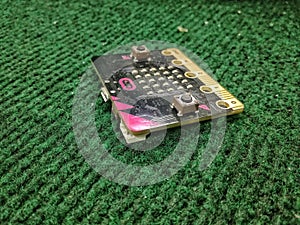 BBC Micro bit a small microprocessor used for kids to learn modern technology in basis of computer sciences and robotics.
