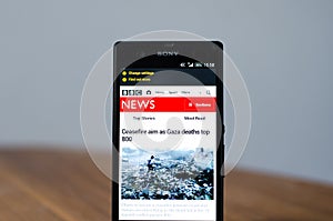 BBC news app