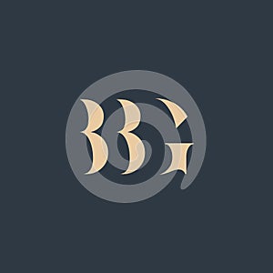 BBG abstract letter logo