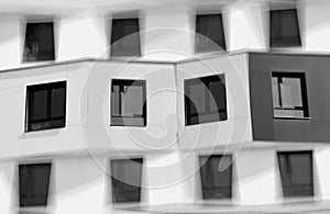 Bblack and white living flats in Moscow background photo