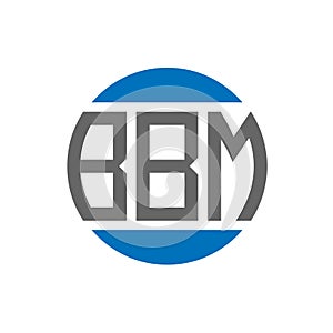 BBM letter logo design on white background. BBM creative initials circle logo concept. BBM letter design