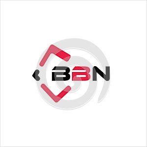 BBN creative minimalist letter logo. BBN unique vector initials alphabet letter logo design