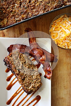 BBQ Bacon Cheddar Meatloaf Vertical