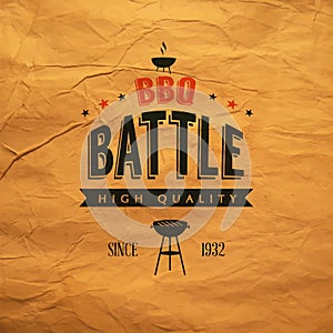 BBQ battle label