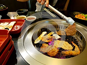 BBQ buffet on the table