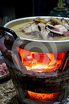 BBQ on cambered pan photo