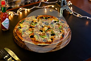 BBQ Chicken Cheese Pizza