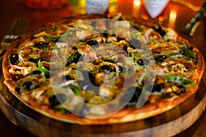 BBQ Chicken Cheese Pizza