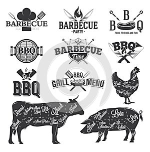 BBQ Emblems and Logos