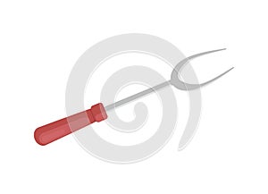 BBQ Fork with Prongs Barbecue Vector Illustration