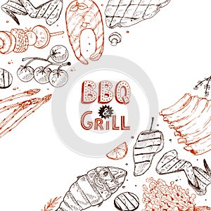Bbq and grill banner