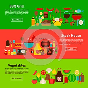 BBQ Grill Web Banners