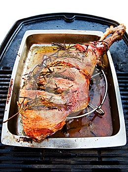 BBQ Leg of Lamb