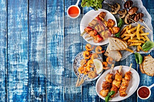 BBQ lunch assortment