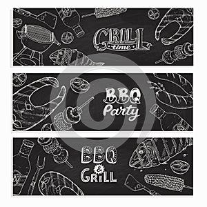 Bbq party posters