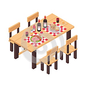 BBQ Party Table Composition