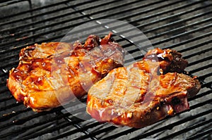 BBQ pork chops