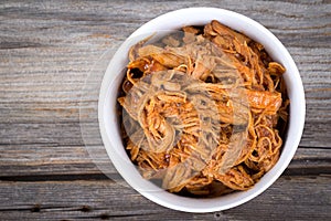 Bbq pulled pork bowl