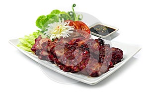 BBQ Roast Pork Hong Kong Red Pork Style Char Siu Juicy delicious Chinese Food