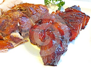 BBQ Roast Pork Red Pork Style Char Siu Juicy delicious Chinese Food