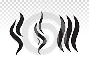 BBQ smoke flame or scent fumes steam icon