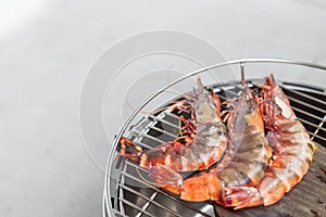 BBQ tiger prawns