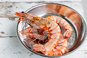 BBQ tiger prawns