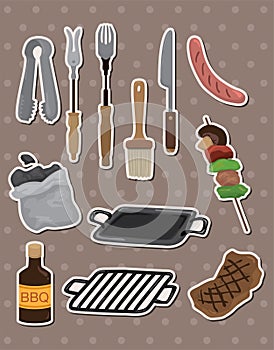 Bbq tools stickers