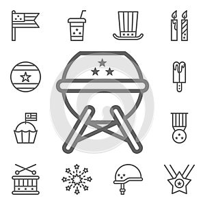 Bbq, USA icon. 4th of July icons universal set for web and mobile