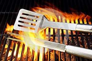 BBQ Utensils and Hot cast iron grate XXXL