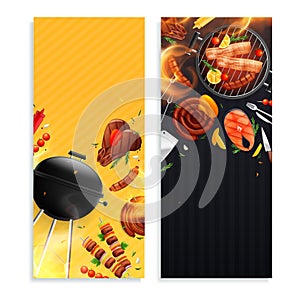 BBQ Vertical Banners Set