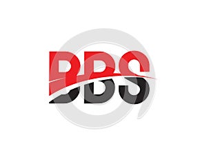 BBS Letter Initial Logo Design Vector Illustration