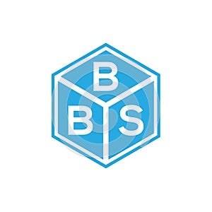 BBS letter logo design on black background. BBS creative initials letter logo concept. BBS letter design photo