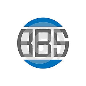 BBS letter logo design on white background. BBS creative initials circle logo concept. BBS letter design photo