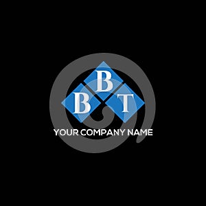 BBT letter logo design on BLACK background. BBT creative initials letter logo concept. BBT letter design photo