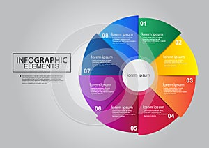 BBusiness circle infographic elements vector