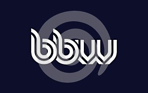 BBW Creative Unique Modern Letter Logo Design