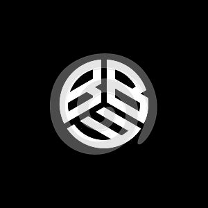BBW letter logo design on white background. BBW creative initials letter logo concept. BBW letter design