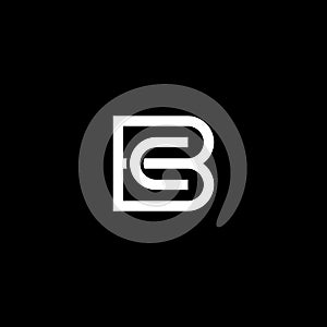 BC CB letter initial logo vector icon illustration