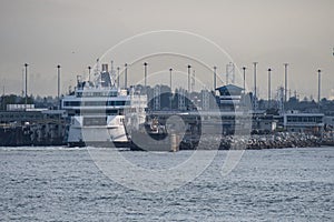 BC Ferries Salish Raven loading at Tsawwassen Terminal , Vancouver